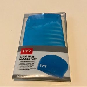 TYR Long Hair Silicone Swim Cap - LCSL 420